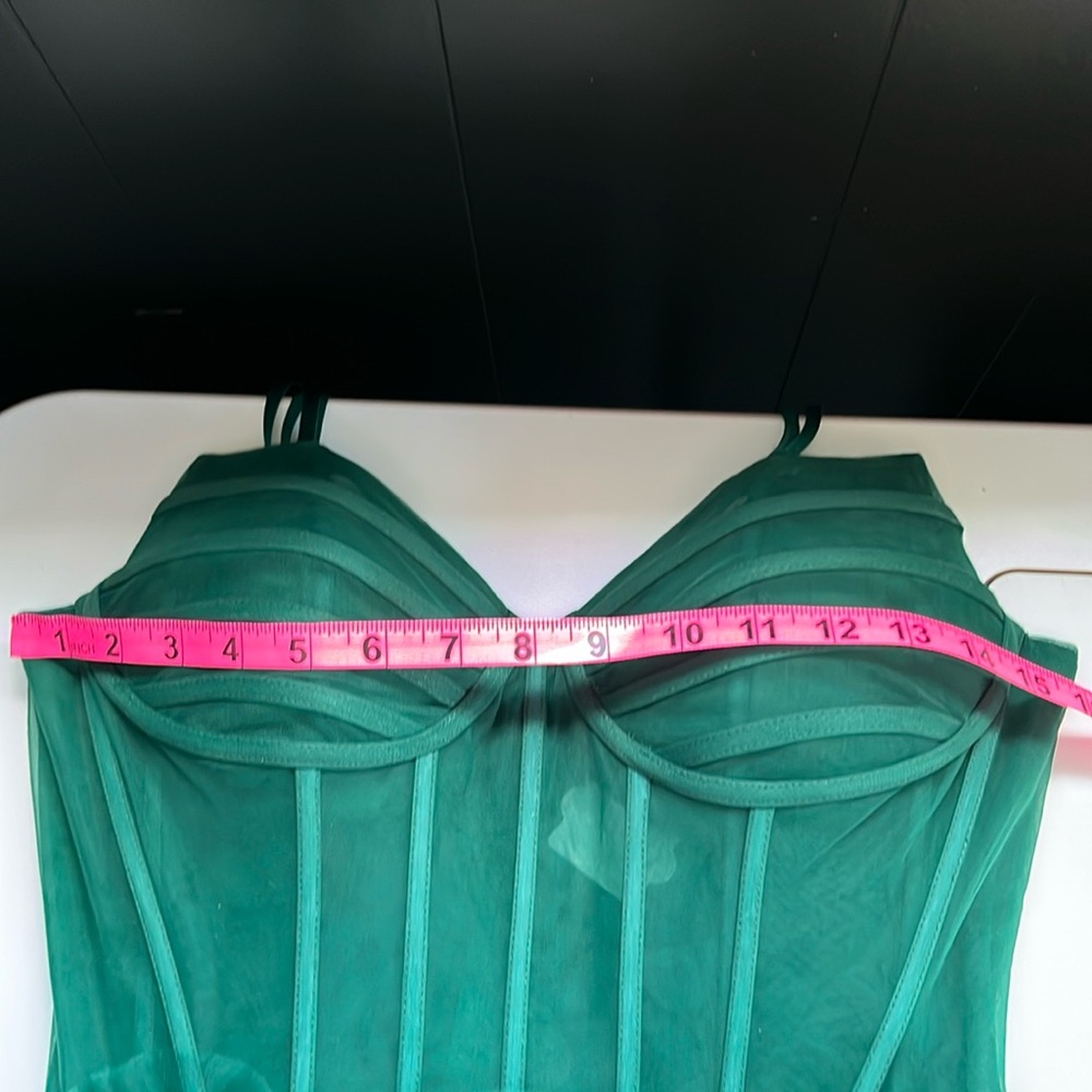 NWT NOX PROM EMERALD Elegant Green Strapless Dress - Picture 13 of 17